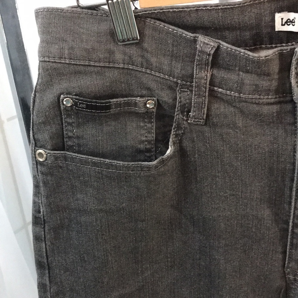 LEE—Classic Fit—AT THE WAIST—Black Lightweight Denim Jeans—Size 10 Short - Picture 7 of 14